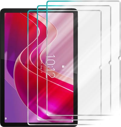 Cadorabo 3x Screenprotector geschikt voor Lenovo Tab M11 - Beschermende Pantser Film in - Getemperd (Tempered) Display beschermend glas in 9H hardheid met 3D Touch