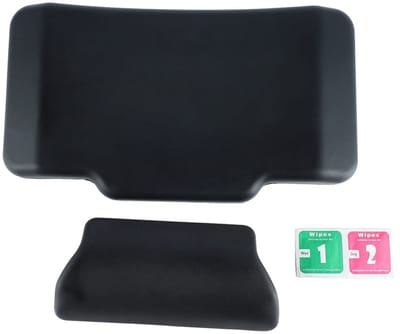 Dailygoods- Rugkussen Schokabsorberend - Rugsteun Motorfiets - PU Lederen Kussen - 30 x 17 x 3 cm - Gemakkelijk te Installeren - Passagiersrugsteun