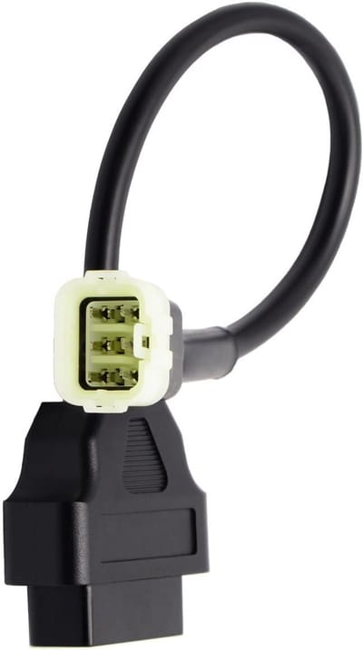 Diagnostische Adapterkabel OBD2 OBDII 6-pins 16-polige voor Moto