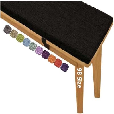 Dikke Zitkussens - Comfortabele Kussens - Buiten Zitten - Wasbaar & Antislip - 70 x 55 cm - Zwart