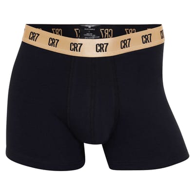 CR7 Heren Boxershorts Zwart Katoen/Microfiber Zwart/Goud 5-Pack - Maat XXL