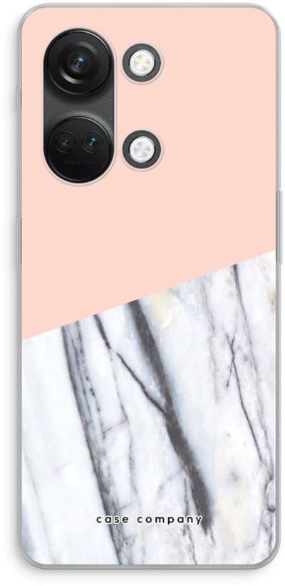 Case Company® - Hoesje geschikt voor OnePlus Nord 3 hoesje - A touch of peach - Soft Cover Telefoonhoesje - Bescherming aan alle Kanten en Schermrand