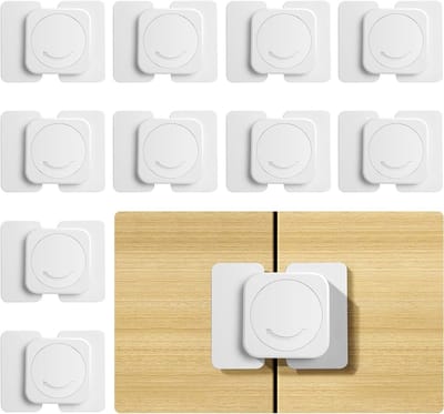Veiligheidsloten voor Kinderen - 10 Stuks Kastdeursloten, Babyproof Sloten voor Keuken, Lades en Kasten, Geen Gereedschap Nodig, Eenvoudige Installatie