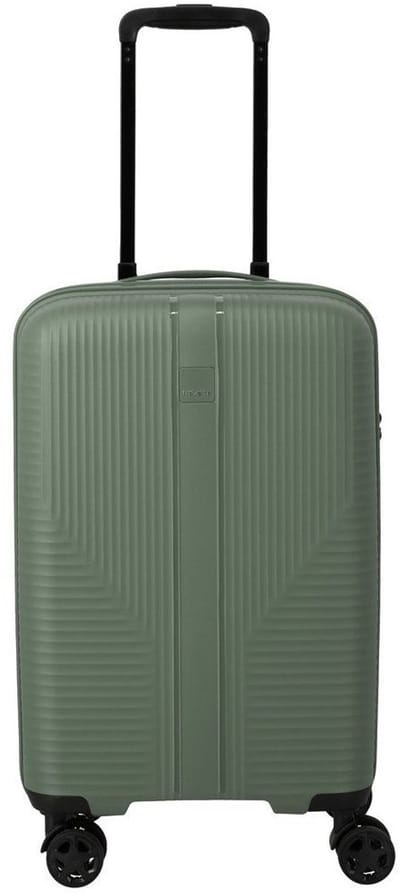 Travelite Air Stripe 4-Wiel Handbagage Koffer 55cm Slim Groen - Handbagage koffers