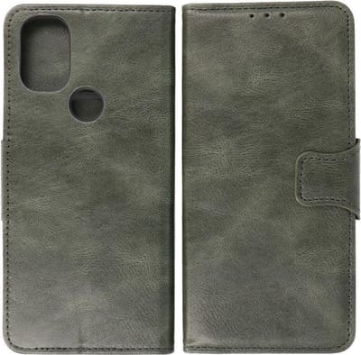 Bestcases Portemonnee Telefoonhoesje - Pasjeshouder Hoesje voor OnePlus Nord N10 5G - Donker Groen