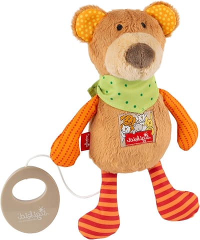 Muziekdoos Beer - Knuffelbeer Speelgoed - Baby Kalmeren - Uitneembaar Speelwerk - 21 cm - Bruin