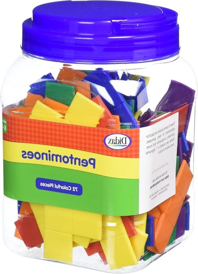 Pentomino Groep Set - Vormenpuzzel Stukken - Logisch Denken Oefenen - Educatief Speelgoed - 907 Gram - Multicolor