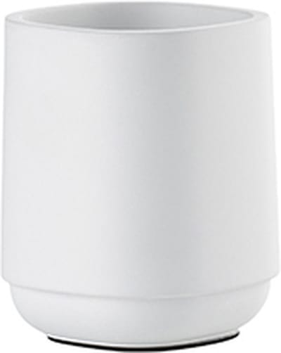 Zone Denmark Time Tandenborstelbeker - Beker voor Tandenborstels - Tandenborstelhouder - Toilet & Badkamer Accessoires - 9,8 x 8 cm - Wit