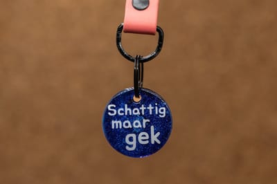 Crackerjack hondenpenning - Fun tag - Schattig maar gek - slijtvast - moddervast - uniek - leuk als cadeau