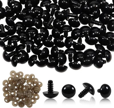 Dailygoods- Poppenogen 14 mm - Veiligheidsogen - Kunststof - 50 Stuks