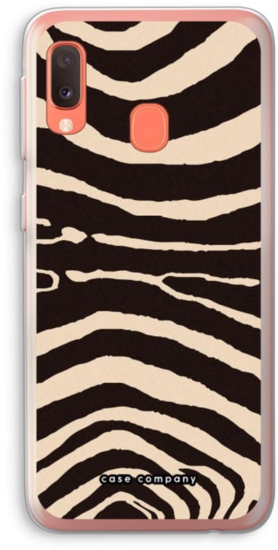 Case Company® - Hoesje geschikt voor Samsung Galaxy A20e hoesje - Arizona Zebra - Soft Cover Telefoonhoesje - Bescherming aan alle Kanten en Schermrand