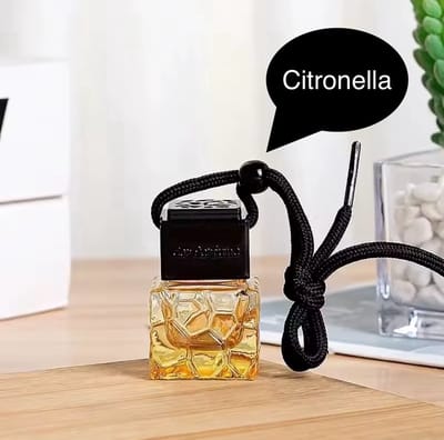 TLVX Autoparfum Citronella / Parfum voor auto / 8 ML / Bloemig / Frisse Citroen geur / Geurstokjes / Uniek flesje / Lange werking / Fris interieur / Lekker Auto Luchtje / Car diffuser / Air Freshener / Luxe auto luchtverfrisser / Uniseks geur