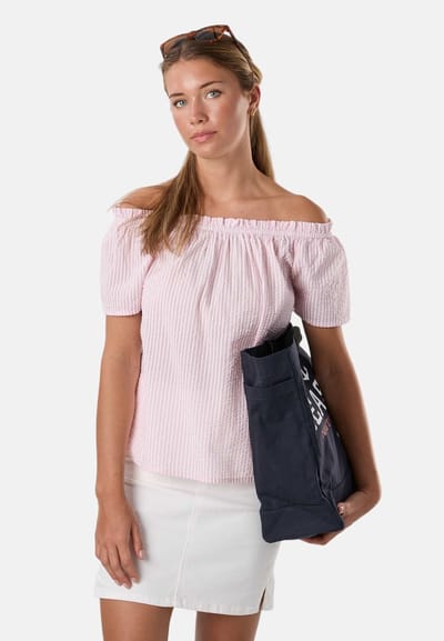 Seaside Marina Seersucker Singoalla Top – Damesblouse – Maat 36