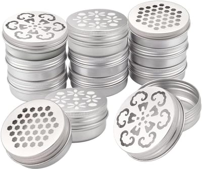 Allecto - Aluminium Cans - Aromatherapie - 12 Stuks - Ronde Containers - Geurverspreider - 60 ml - Geschikt voor Thuisgebruik