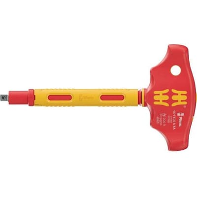 Wera 410 i VDE A RA Vierkante schroevendraaier VDE Sleutelbreedte (inch): 1/4 inch Koplengte: 130 mm