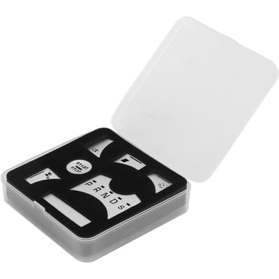 7 pièces Couvercle d'autocollant de bouton de panneau de changement de vitesse de commande centrale argenté de remplacement pour Jaguar XF white