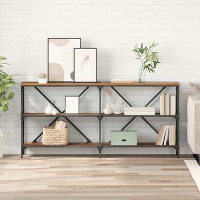 vidaXL - Wandtafel - Oudhout - 160 - x - 30 - x - 75 - cm - Bewerkt - hout