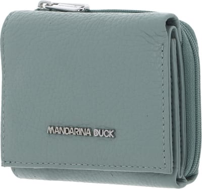 MANDARINA DUCK Leren Portemonnee Mellow Wallet Iceberg Green Mintgroen