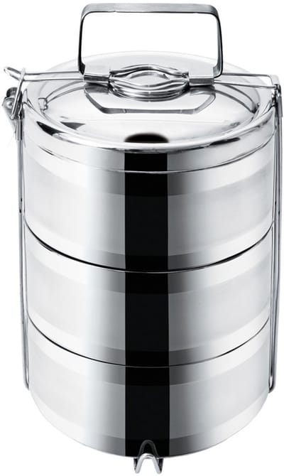 Orion - Thermische Stalen Menażka - 3 Lagen - 3x1,1 l - Handvat