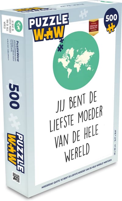 Puzzel Quotes - De liefste moeder van de wereld - Mama - Spreuken - Legpuzzel - Puzzel 500 stukjes