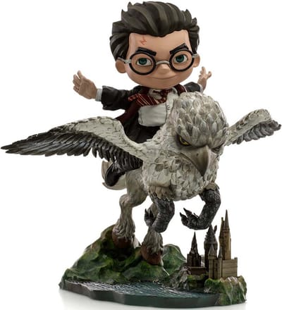 Iron Studios Harry Potter Beeld/figuur Mini Co. Illusion PVC Figure Harry Potter & Buckbeak 16 cm Multicolours