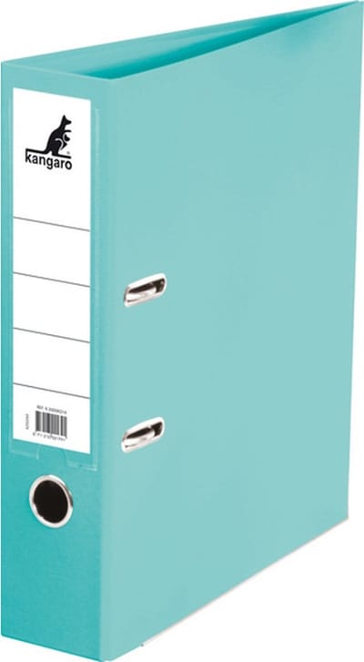 Ringband map/ordners 2 gaats A4 - turquoise - 31 x 28 x 7 cm - Documenten/papieren opbergen - Kantoorartikelen