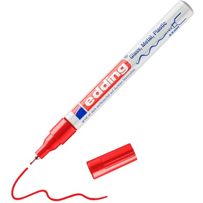 Edding 780 permanente marker Rood Fijne punt 1 stuk(s)
