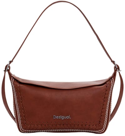 Desigual Schoudertas Munich Trama Shoulder Bag Camel Bruine
