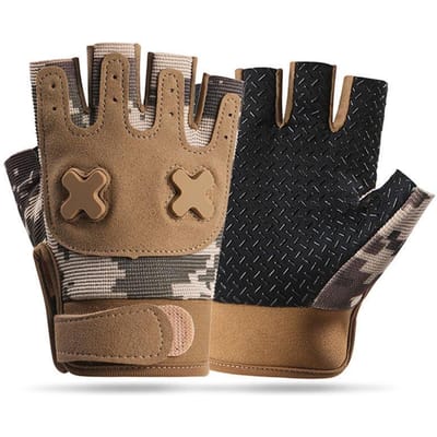 Kinderhandschoenen Halve Vinger Jongens en Meisjes In Lente en Zomer Bergbeklimmen Outdoor Fietsen Bescherming en Antislip Handschoenen L
