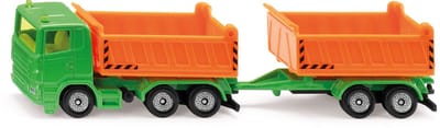 siku speelgoedmodel vrachtwagen met kiepbak en aanhanger - meerkleurig, 7,80 x 19,70 x 3,00 cm