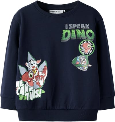 NAME IT- NMMJAK PAW NREG SWEAT UNB CPLGM - Jongens - Sweatshirt