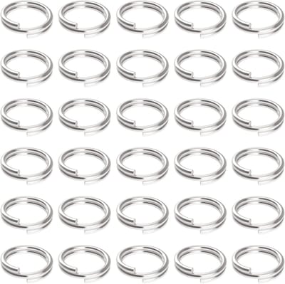 100 stuks 10 mm kleine splitring met dubbele lussen kleine metalen ringen voor sieraden kettingen armbanden oorbellen handwerk ornamenten en doe-het-zelf kunstwerkjes
