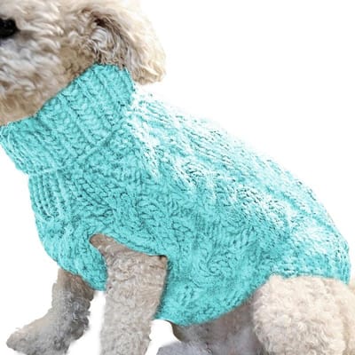 Warme trui kleding voor hond kat wollen outfit winter breien kleding huisdier puppy kat vest kostuum voor kleine chihuahua honden mopshond S
