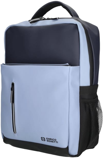 Enrico Benetti Bergen Waterafstotende Laptoprugzak / Underseater KLM geschikt - 14 inch - Donkerblauw Jeans