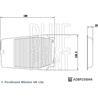 Cabinefilter BLUE PRINT ADBP250044