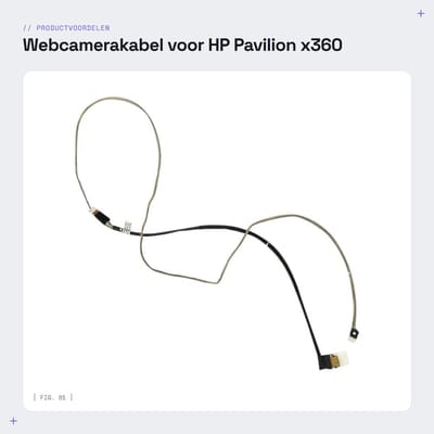 Dailygoods - Webcamerakabel voor HP Pavilion x360 Laptops