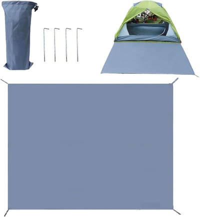 Kampeerkleed Tentvloer - Outdoor Kleed - Bescherming Buiten - Snel Drogen - 240x240cm - Blauw