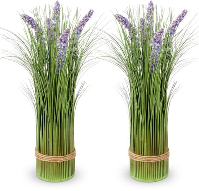 Dailygoods - Kunstmatige plant kunstmatig pampasgras nepplanten kunstgroen uiengas decoratief kunstgroen vrijstaand voor thuiskantoor, hotel, feest, bruiloft decoratie
