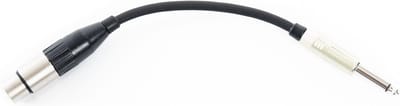 MUSIC STORE Adapterkabel jack | XLR 0,2 m XLR F -> jack male unsym. - Kabel