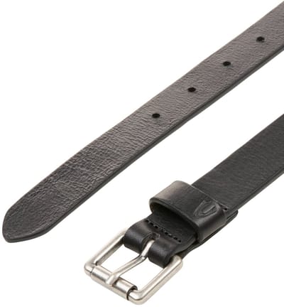 camel active Leren riem met glad oppervlak - Maat womenswear-85 - Zwart