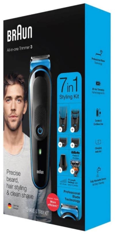 Braun - Trimset - 7-in-1 - 1 Trim Apparaat - 6 Opzetstukken