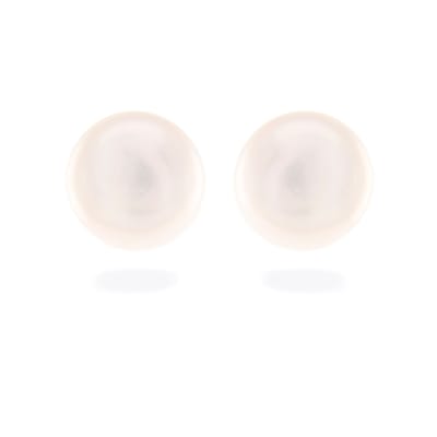 Luxenter essentiële oorbellen in 925 sterling zilver en witte parel met gerhodineerde afwerking