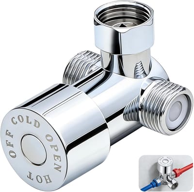 Thermostatische Mengkraan - 3-weg Kraan - Douche Comfort - Constante Temperatuur - G1/2 Inch - Zilver