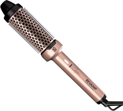 Revamp Keramische Krulborstel 40 mm - Fohnborstel met Ionentechnologie - Warmteborstel - Thermal Brush - Lichtgewicht - Blowout Brush - 3 Meter Salonkabel - Voor Krullen, Golven en Volume - Hitte Borstel - BR1400AGD - Roze