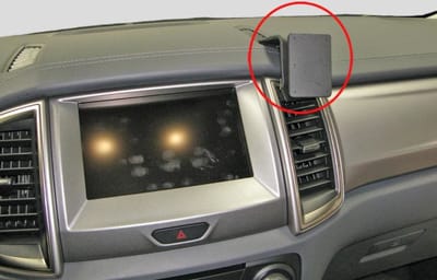 Brodit ProClip houder geschikt voor Ford Ranger Wildtrak/ Raptor 2016-2022 Angled mount