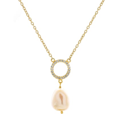 Orphelia 'Spa' Dames 925 Sterling Zilveren Hanger met Ketting - Goud ZK-7575/G