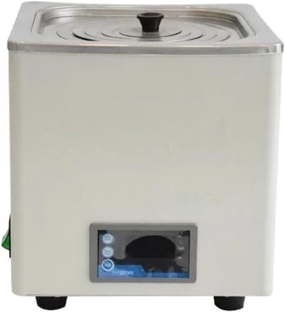 Badwaterverwarmer - Laboratorium waterbad - Nauwkeurig verwarmen - Digitaal display - 14 x 15 x 15cm - Zilverkleurig