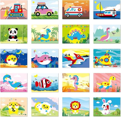 20-delige EVA Foam Mozaïekset voor Kinderen - Creatieve Activiteiten, Kunstbenodigdheden en Verjaardagscadeaus voor Meisjes
