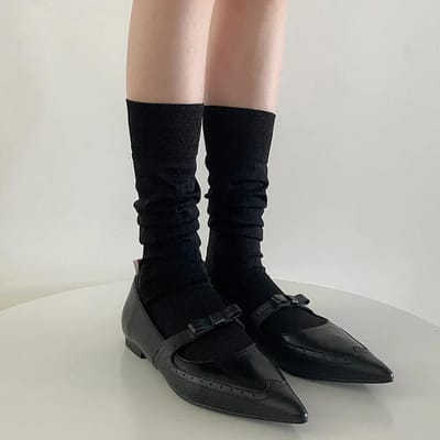 Chaussettes Longues Brillantes à Paillettes pour Femmes Bas d'Été Fins Amples Chaussettes Longues Or Argenté Vif Chaussettes Hautes en Soie Cadeaux de Noël EUR 35-39 gray