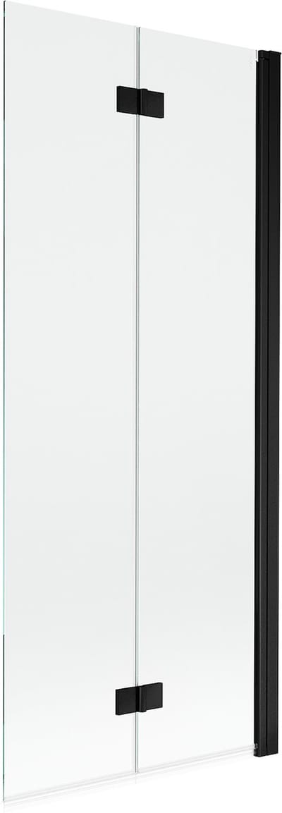 Mexen Mist douchewand 2-vleugelig rechts 80 x 150 , transparant, zwart - 8A9-080-002-70-00-P